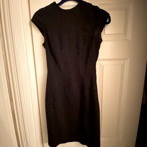 H&M - Fitted Midi Dress, Black, Size 4 US